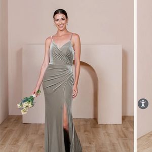 Worn once Revelry Bridesmaid dress in Sage.